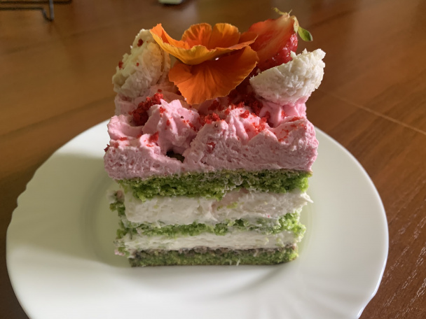 Zelená torta s kokosovým krémom (fotorecept) - obrázok 9