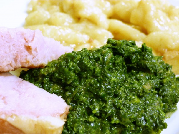 Třapáče s údeným a špenátom - obrázok 2