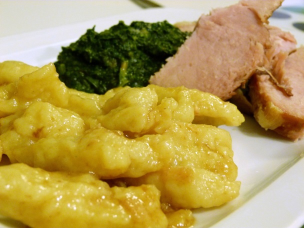 Třapáče s údeným a špenátom - obrázok 3