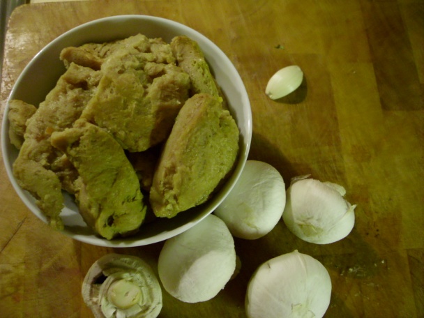 Sójové plátky na šampiňónoch (fotorecept) - obrázok 1