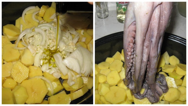 Pečená chobotnica so zemiakmi (fotorecept) - obrázok 1