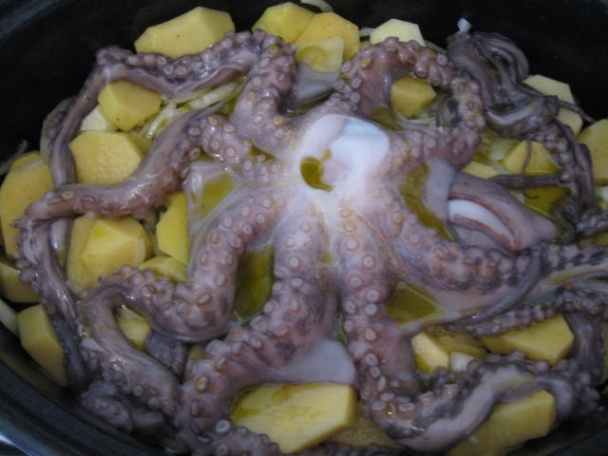 Pečená chobotnica so zemiakmi (fotorecept) - obrázok 3
