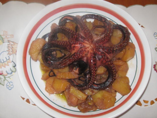 Pečená chobotnica so zemiakmi (fotorecept) - obrázok 4