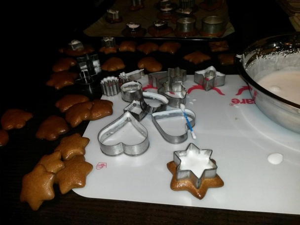 Čipková a glazúrová technika na medovníčky - obrázok 1