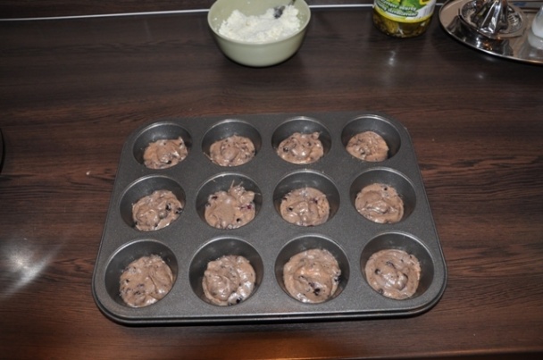 Čučoriedkové muffinky s tvarohom (fotorecept) - obrázok 7