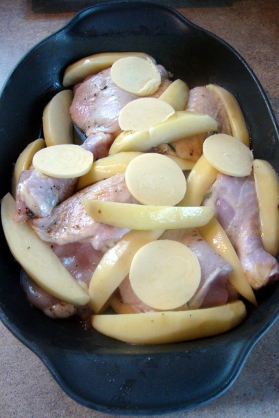 Frišne kurče v tepši (fotorecept) - obrázok 2