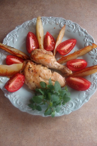 Frišne kurče v tepši (fotorecept) - obrázok 4