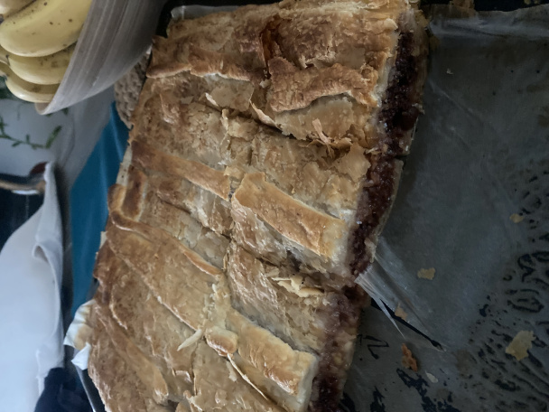 Jemný jablkový koláč v lístkovom ceste (fotorecept) - obrázok 6