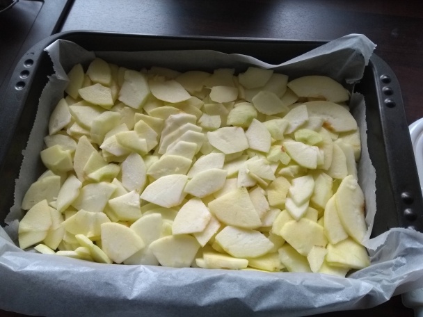 Obrátený jablkovo-tvarohový koláč (fotorecept) - obrázok 1