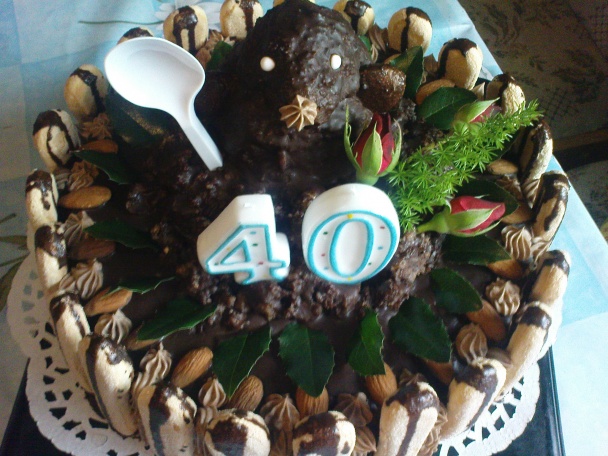 Orechovo čokoládová torta alebo Števkov krtko - obrázok 5