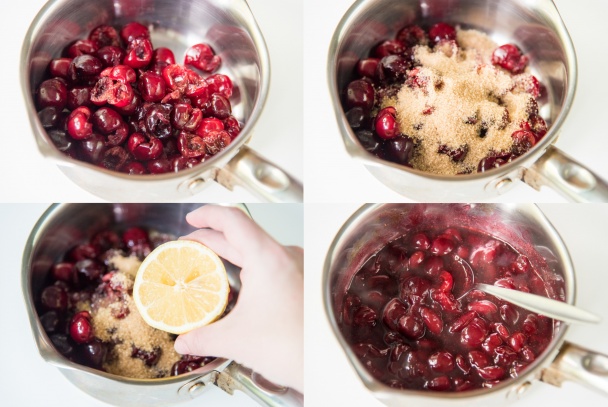 Nepečený matcha cheesecake s čerešňovou omáčkou (fotorecept) - obrázok 6