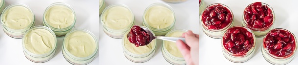 Nepečený matcha cheesecake s čerešňovou omáčkou (fotorecept) - obrázok 7