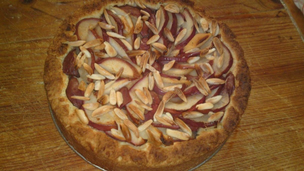 Kysnutý hruškovo-makový koláč s mandľami - obrázok 2