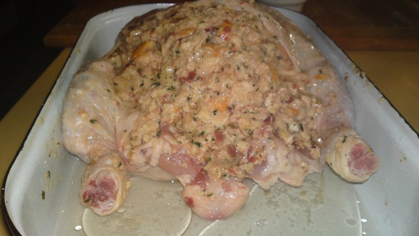 Plnené pečené kura v mojej úprave (fotorecept) - obrázok 8