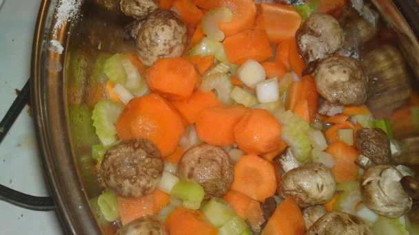 Kura na víne, zelenine a hubách (fotorecept) - obrázok 8