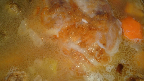 Kura na víne, zelenine a hubách (fotorecept) - obrázok 9