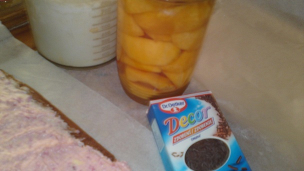 Ružové vanilkové rezy s broskyňou (fotorecept) - obrázok 13