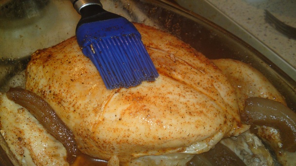 Pečené kuriatko s jemnou príchuťou údenej slaninky (fotorecept) - obrázok 4