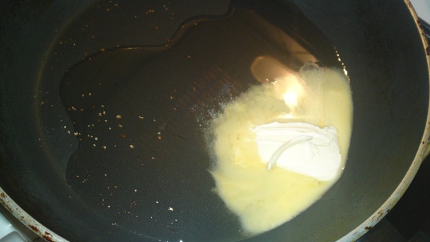 Chrumkavá pečeň s plátkami jablka a pomaranča (fotorecept) - obrázok 4