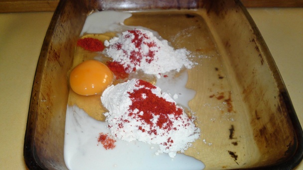 Vyprážaná pečeň v pikantnom cestíčku s opekanými novými zemiakmi (fotorecept) - obrázok 5
