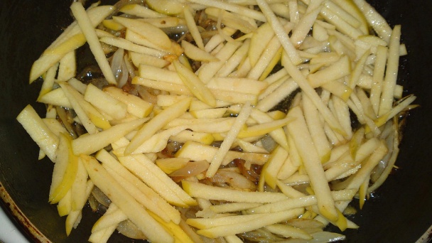 Bravčové plátky na šalvii a jablkách s horčicou (fotorecept) - obrázok 8