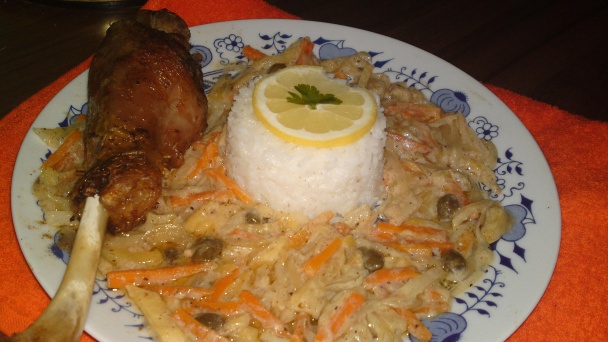 Pečené morčacie stehno na spôsob Eszterházy (fotorecept) - obrázok 16