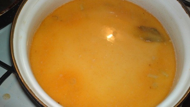 Letná omáčka zo žltej maslovej fazuľky s kôprom a bravčovým perkeltom na vrchu (fotorecept) - obrázok 7