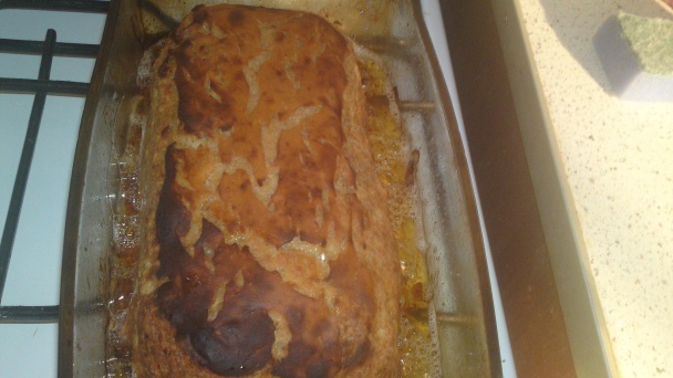 Fašírka vcelku s údenou slaninkou a horčicovou krustou (fotorecept) - obrázok 16