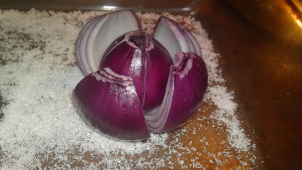 Kvety z pečenej červenej cibule (fotorecept) - obrázok 5