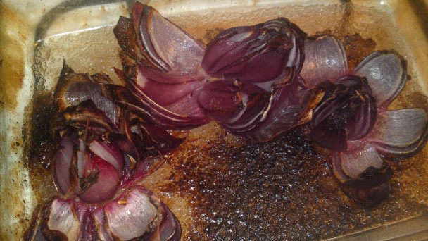 Kvety z pečenej červenej cibule (fotorecept) - obrázok 12