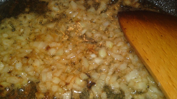 Bravčové rezy s hríbovou kašou zapekané s údeným  syrom /fotorecept/          - obrázok 7