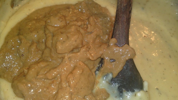 Bravčové rezy s hríbovou kašou zapekané s údeným  syrom /fotorecept/          - obrázok 11