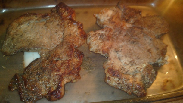 Bravčové rezy s hríbovou kašou zapekané s údeným  syrom /fotorecept/          - obrázok 13