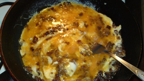 Halušky s vajcom a hríbami (fotorecept) - obrázok 12