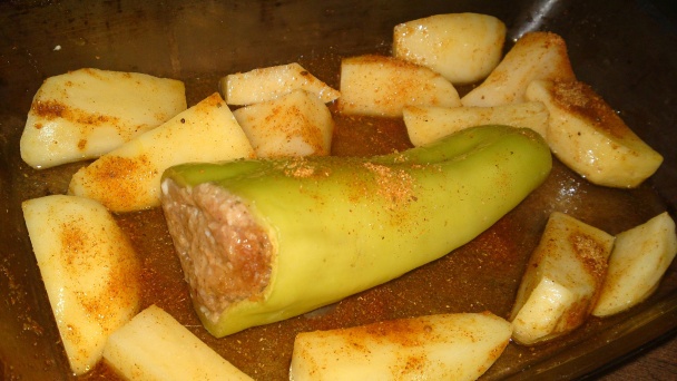 Pečená plnená paprika (fotorecept) - obrázok 13