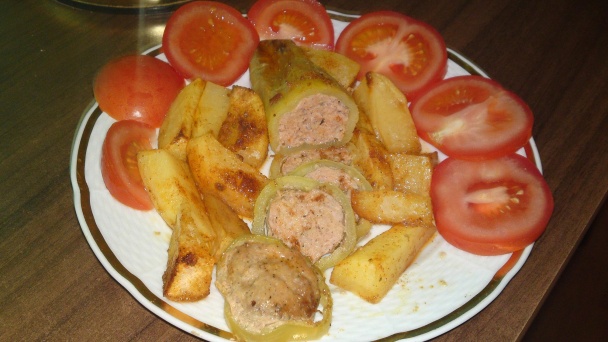 Pečená plnená paprika (fotorecept) - obrázok 14