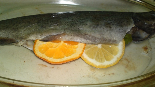 Pstruh na masle, na citrusoch a tymiáne s petržlenom (fotorecept) - obrázok 5