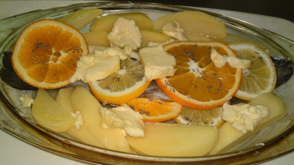 Pstruh na masle, na citrusoch a tymiáne s petržlenom (fotorecept) - obrázok 9