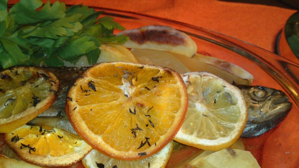 Pstruh na masle, na citrusoch a tymiáne s petržlenom (fotorecept) - obrázok 10