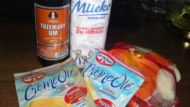 Kakaovo-pudingové rezy s kokosom (fotorecept) - obrázok 12