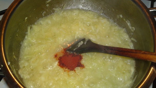 Tekvicová omáčka z mladej tekvice s vajcom na hniličku /fotorecept/ - obrázok 8