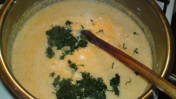 Tekvicová omáčka z mladej tekvice s vajcom na hniličku /fotorecept/ - obrázok 11