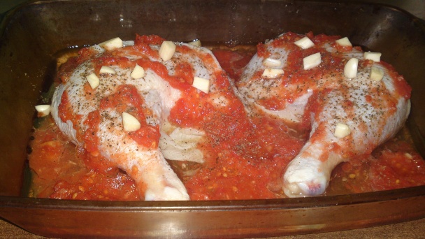 Kuracie stehná v cesnakovo-paradajkovej marináde špikované anglickou slaninou (fotorecept) - obrázok 9