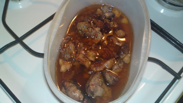 Kuracia pečeň pečená v husacej masti s husacími oškvarkami (fotorecept) - obrázok 10