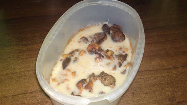 Kuracia pečeň pečená v husacej masti s husacími oškvarkami (fotorecept) - obrázok 11