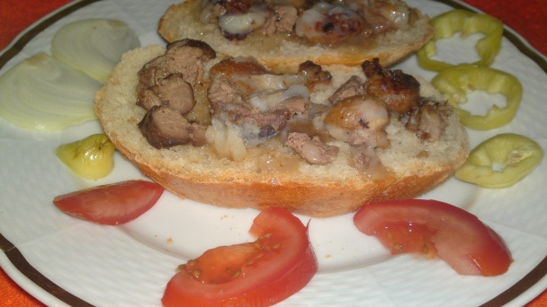 Kuracia pečeň pečená v husacej masti s husacími oškvarkami (fotorecept) - obrázok 12