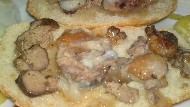 Kuracia pečeň pečená v husacej masti s husacími oškvarkami (fotorecept) - obrázok 14