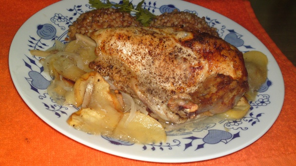 Kuracie prsia pečené na zázvore a jablkách s tarhoňou (fotorecept) - obrázok 15