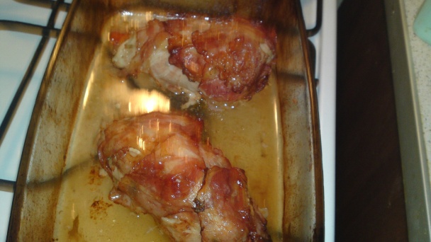 Kuracie prsia plnené glazovanou mrkvičkou v slaninovom kabátiku (fotorecept) - obrázok 13