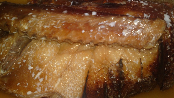 Pomaly pečená hus s pečenými jablkami a so zemiakmi pečenými v husacej masti (fotorecept) - obrázok 8